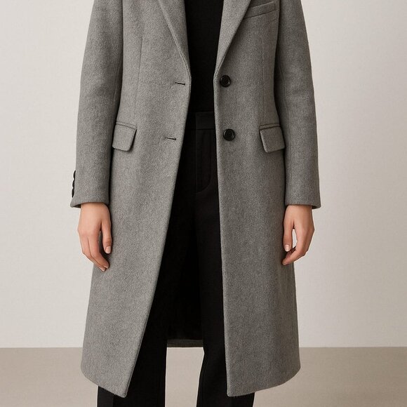 ZARA Limited Edition Wool Blend Long Coat - Picture 2 of 3
